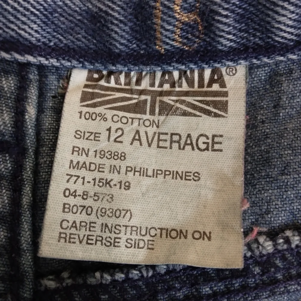 Vintage Brittania High Waisted Pleated Tapered Leg Mom Jeans Size 12